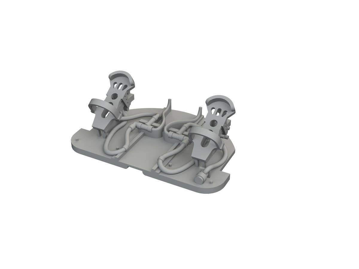 Me 262A rudder pedals PRINT