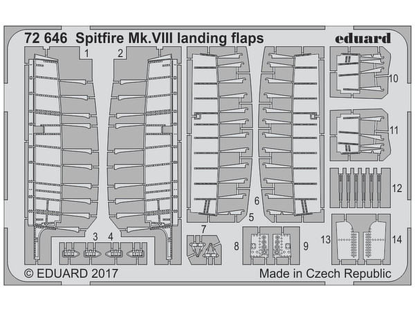 Spitfire Mk.VIII Landing Flaps (Eduard)
