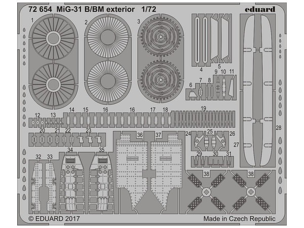 MiG-31B/BM Exterior (for Trumpeter)