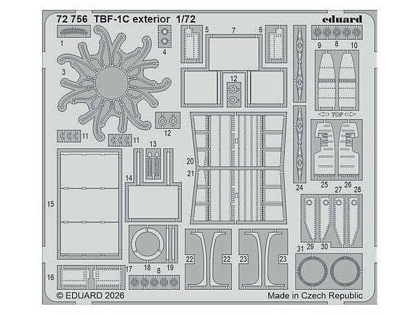 TBF-1C exterior (For HOBBY BOSS)