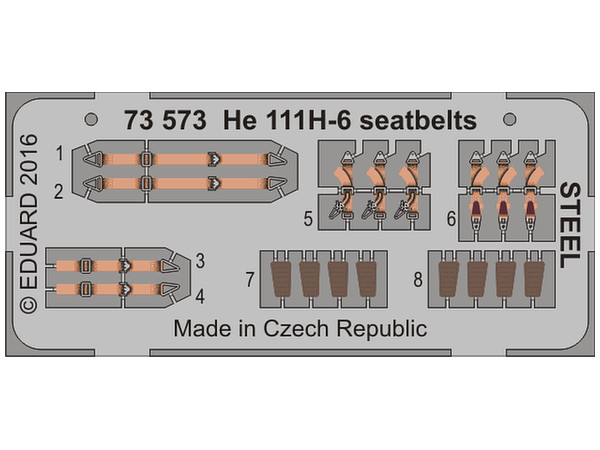 He 111H-6 Seatbelts Steel (Airfix)