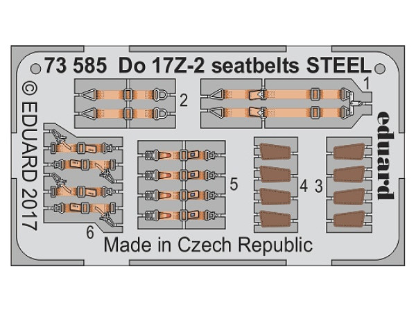 Do 17Z-2 Seatbelts STEEL (ICM)