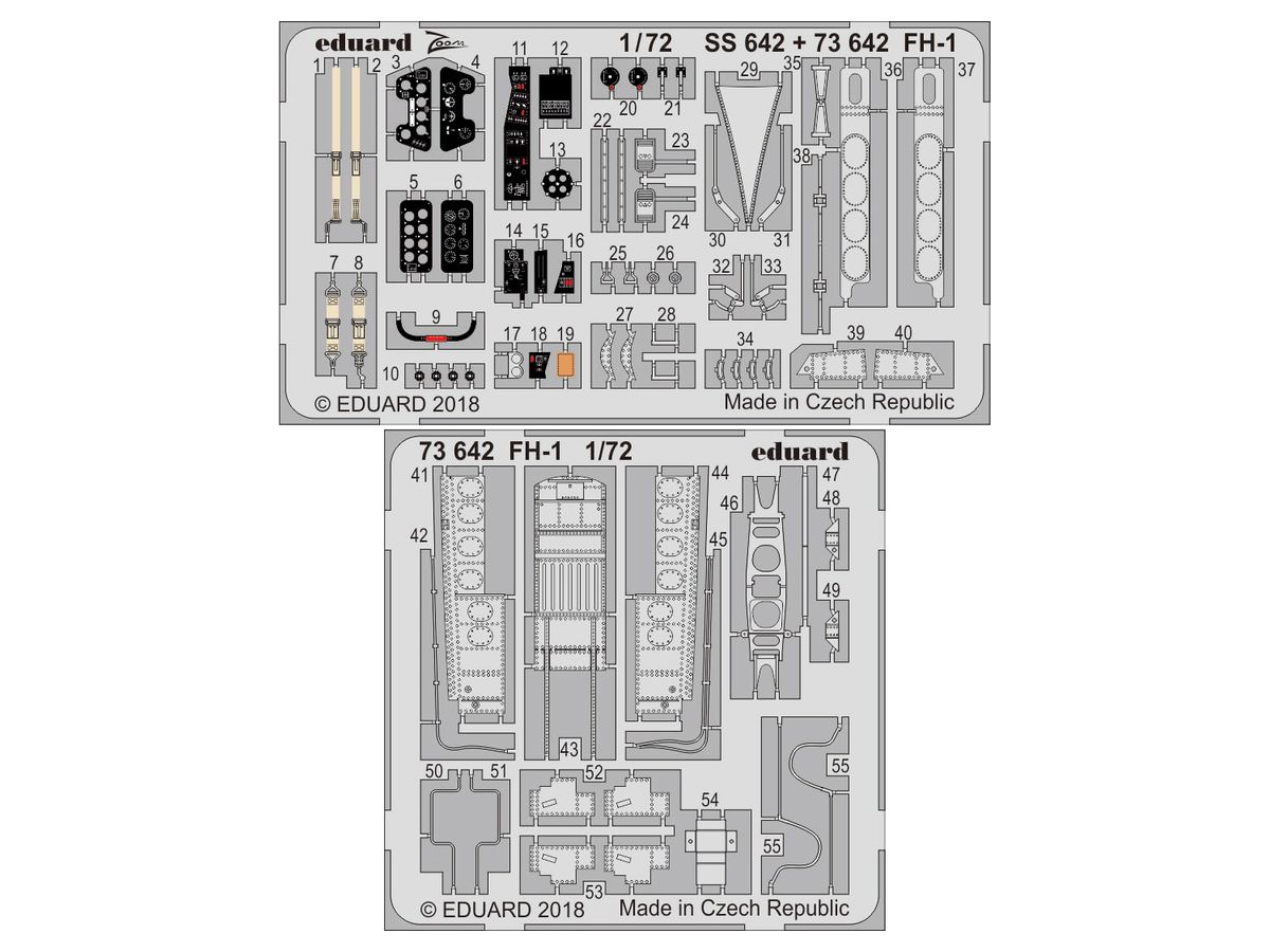 FH-1 Photo-Etched Parts (for Special Hobby)
