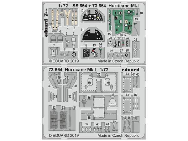 Hurricane Mk.I Photo-Etched Parts (for Arma Hobby)