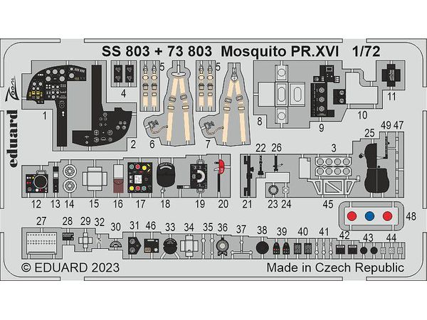 Mosquito PR.XVI Photo-Etched (for AIRFIX)