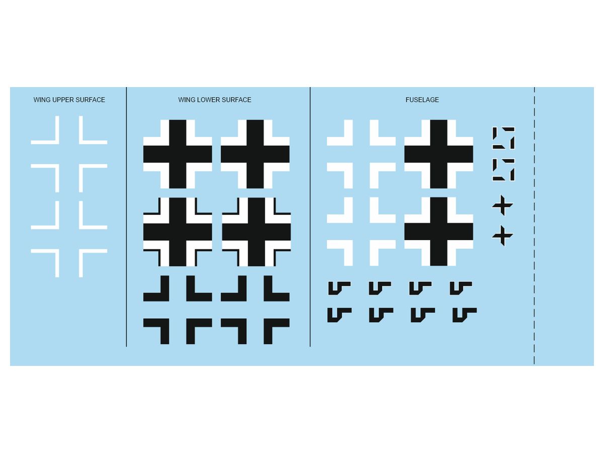 Bf 109G-6 National Insignia (for Eduard)