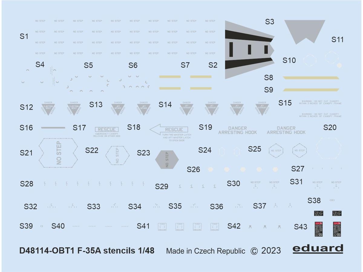 F-35A stencils (for Tamiya)