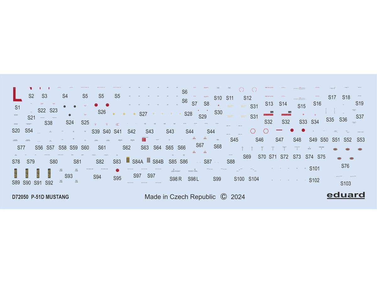 P-51D stencils