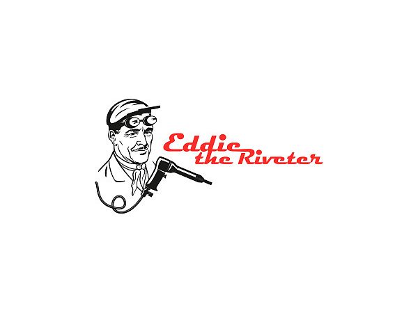Triple riveting rows Eddie the Riveter
