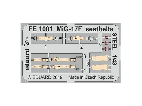 MiG-17F seatbelts Steel (for Hobby Boss)
