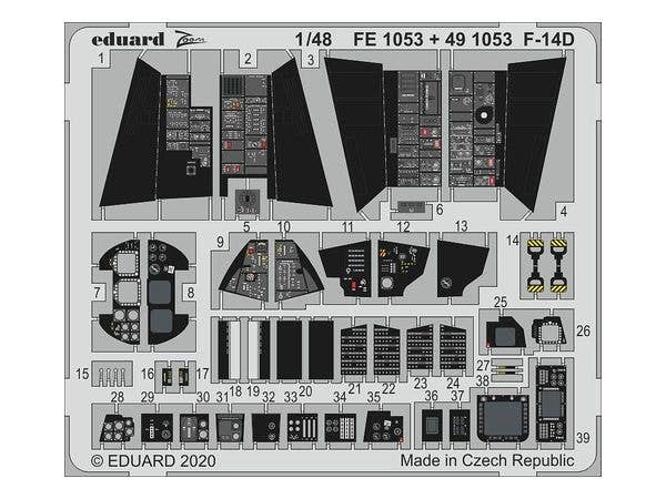 F-14D Zoom Photo-Etched Parts (for AMK)