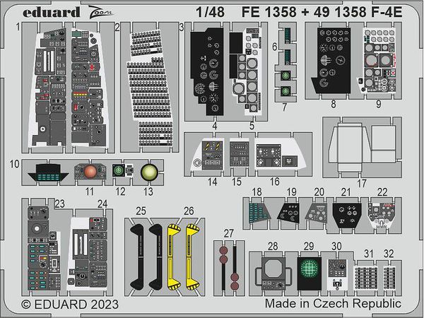 F-4E Zoom Photo-Etched Parts (for MENG)