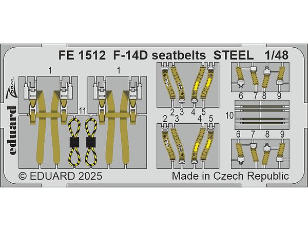 F-14D seatbelts STEEL