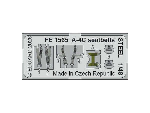 A-4C seatbelts STEEL (For HOBBY BOSS)
