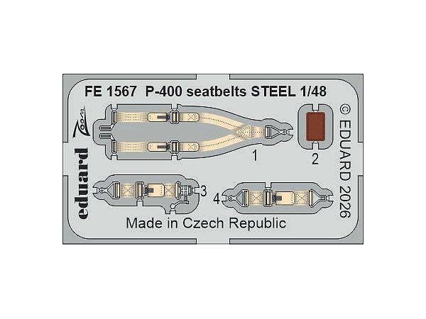 P-400 seatbelts STEEL (For ARMA HOBBY)