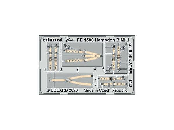 Hampden B Mk.I seatbelts STEEL (For ICM)