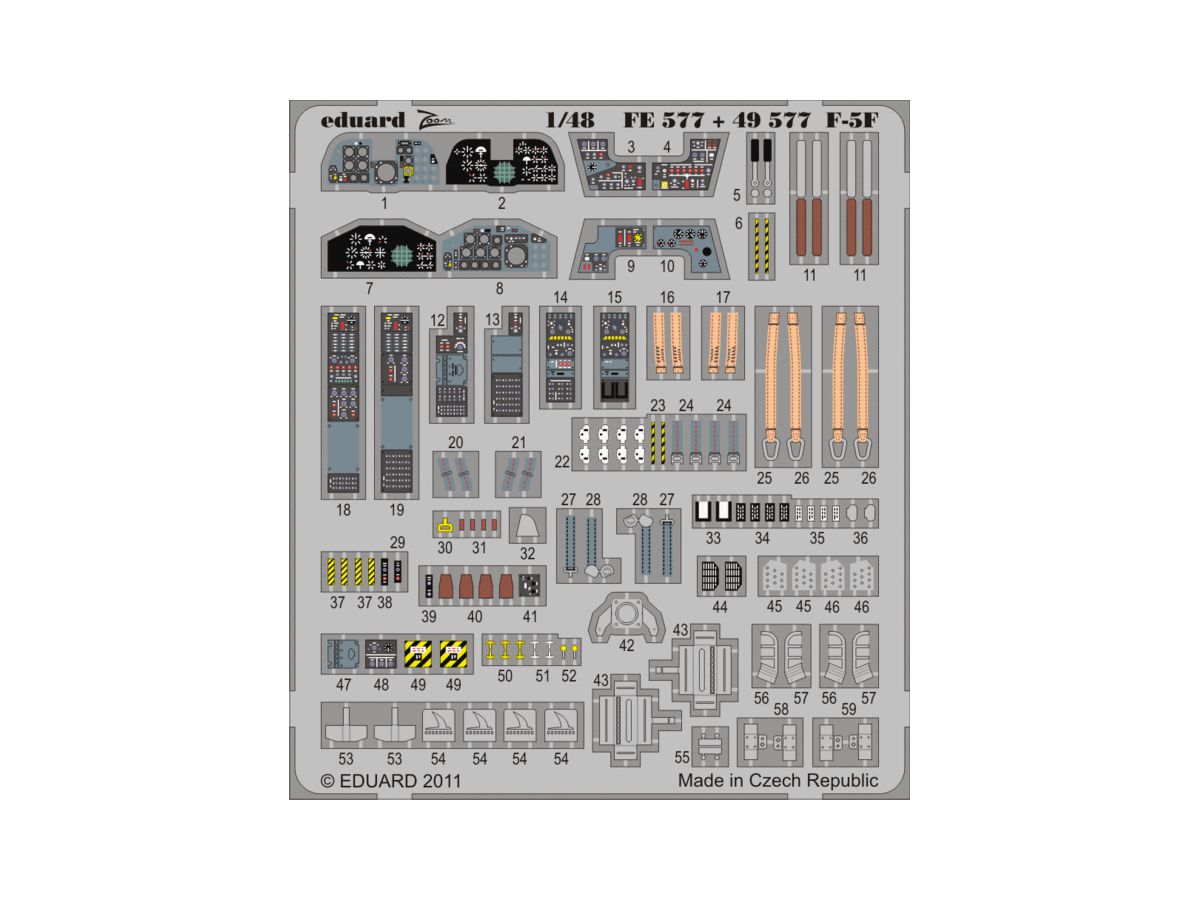 F-5F Zoom Etching Parts (for AFV Club)