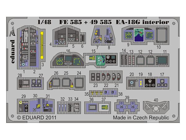 EA-18G Zoom Etching Parts (for Hasegawa)