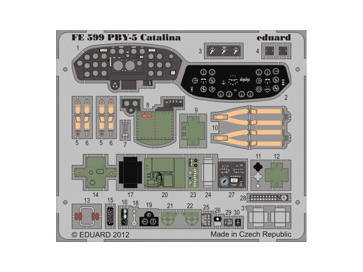PBY-5 Zoom Etching Parts (For Level)
