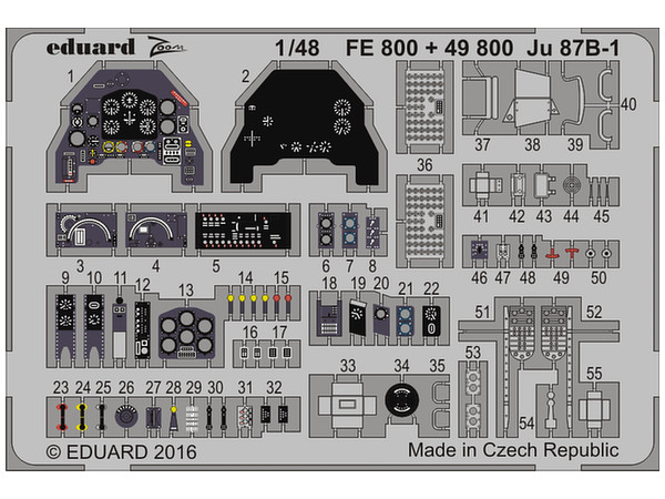 Ju 87B-1 Zoom Etching Parts (Airfix)