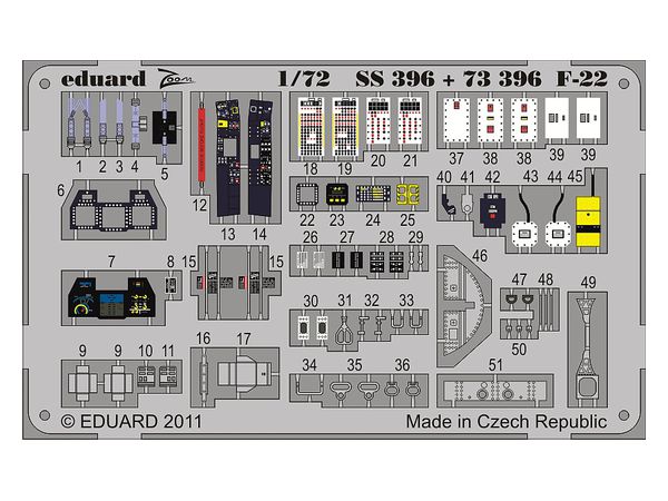 F-22 Zoom Etching Parts (For Academy)