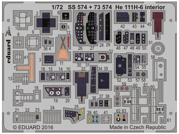 He 111H-6 Zoom Etching Parts (Airfix)