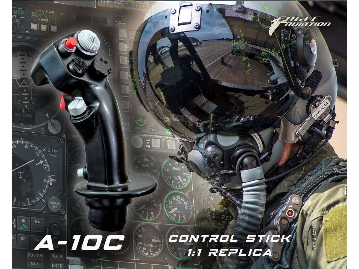 A-10C Warthog Control Stick Grip Replica Type C 107th Fighter Squadron