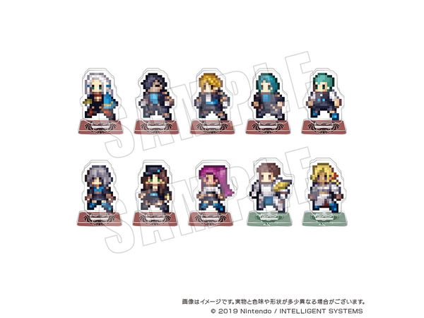Fire Emblem Three Houses Dot Acrylic Figure Collection #1 1Box 10pcs