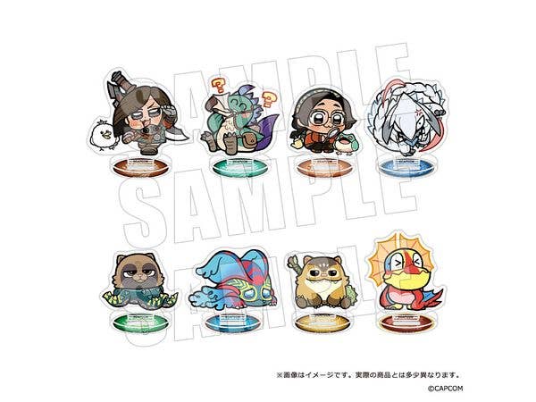 Monster Hunter Wilds x Bukubu: Small Acrylic Stand Vol.1 1Box 8pcs