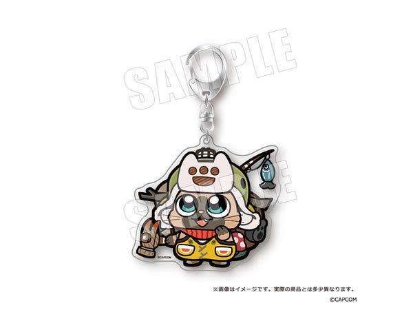 Monster Hunter Wilds x Bukubu: Large Acrylic Keychain 02. Palico Hope Gear
