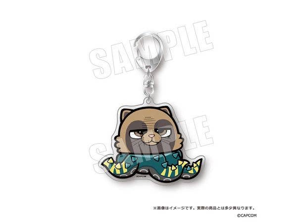 Monster Hunter Wilds x Bukubu: Large Acrylic Keychain 09. Palico Egg Equipment