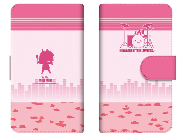 HinaBitter Notebook Type Smartphone Case Meu Meu (Size : L)