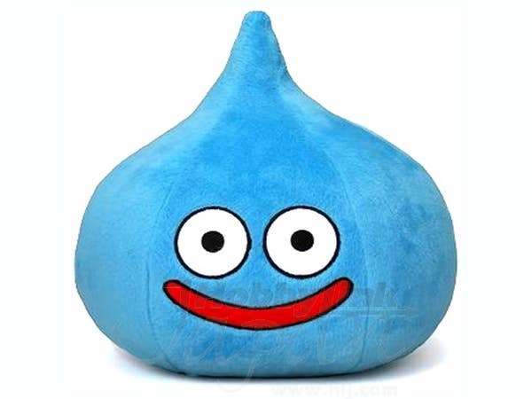 Stuffed Smile Slime L Size Blue