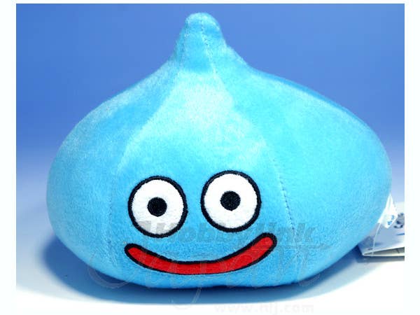 Stuffed Smile Slime M Size Blue