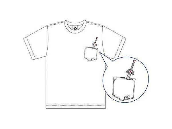 Dragon Quest T-shirt with the Sword of Roto on the chest, size M