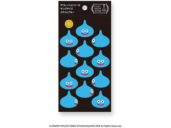Dragon Quest Bungu: Decoration Seal King Size Slime Blue