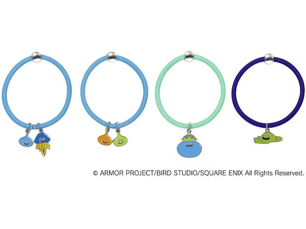 Dragon Quest Smile Slime: Cosmetics & Beauty Set of 4 Hair Ties Slime And Friends