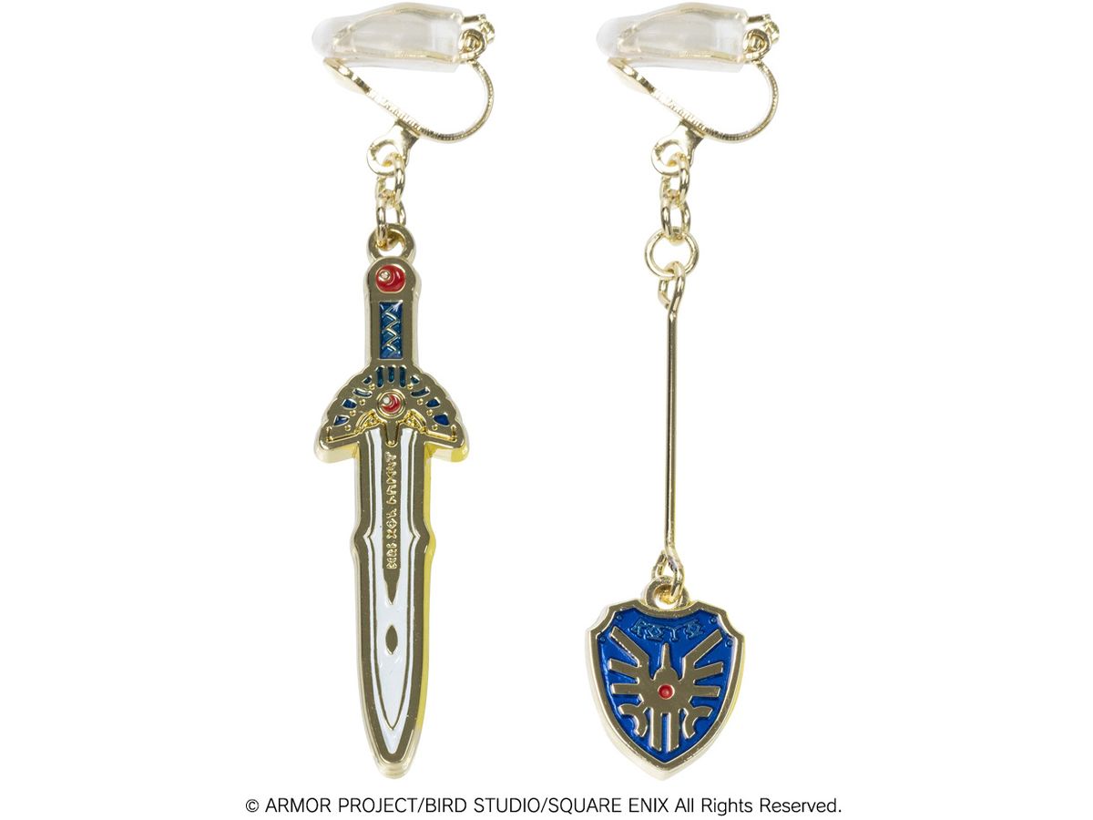 Dragon Quest Smile Slime: Cosmetics & Beauty Earrings Erdrick's sword & Erdrick's shield