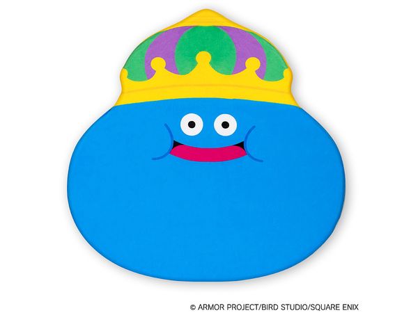 Dragon Quest Smile Slime: Fluffy Floor Cushion King Slime