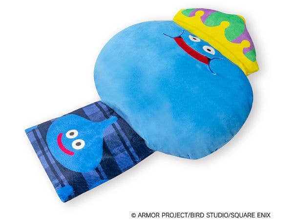 Dragon Quest: Smile Slime Cushion Blanket King Slime