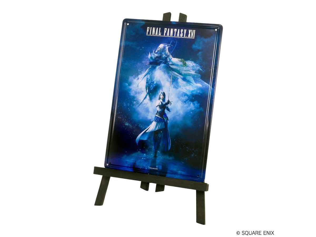 FINAL FANTASY XVI: Metal Plate with Easel Jill & Shiva
