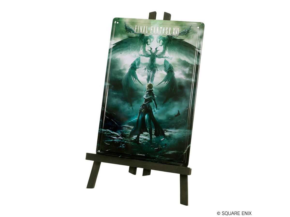 FINAL FANTASY XVI: Metal Plate with Easel Benedikta & Garuda