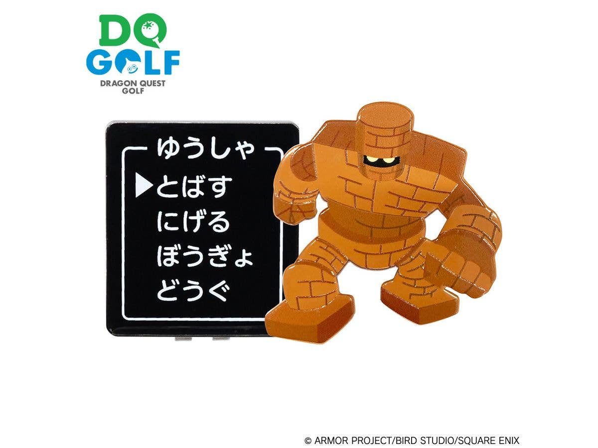 Dragon Quest Golf Clip Marker Golem