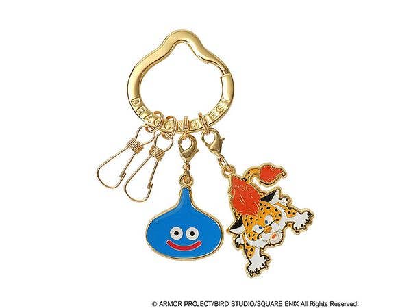 Dragon Quest: Smile Slime Metal Key Ring Slime & Baby Panther