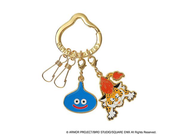 Smile Slime Metal Keyring Slime & Baby Panther