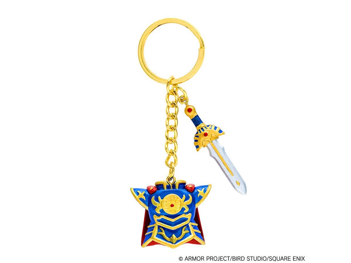 Dragon Quest Keychain: Roto's Armor & Roto's Sword