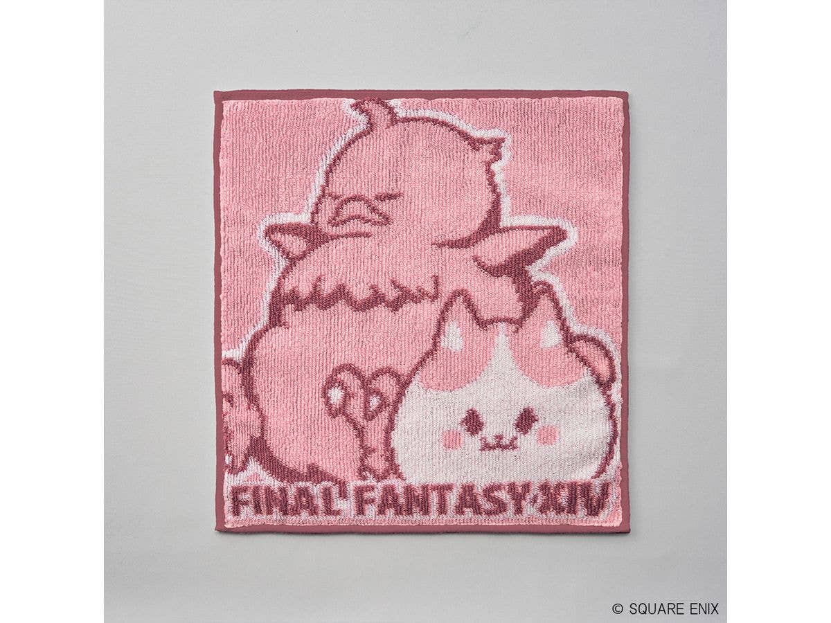 Final Fantasy XIV Hand Towel (Fat Chocobo & Fat Cat)