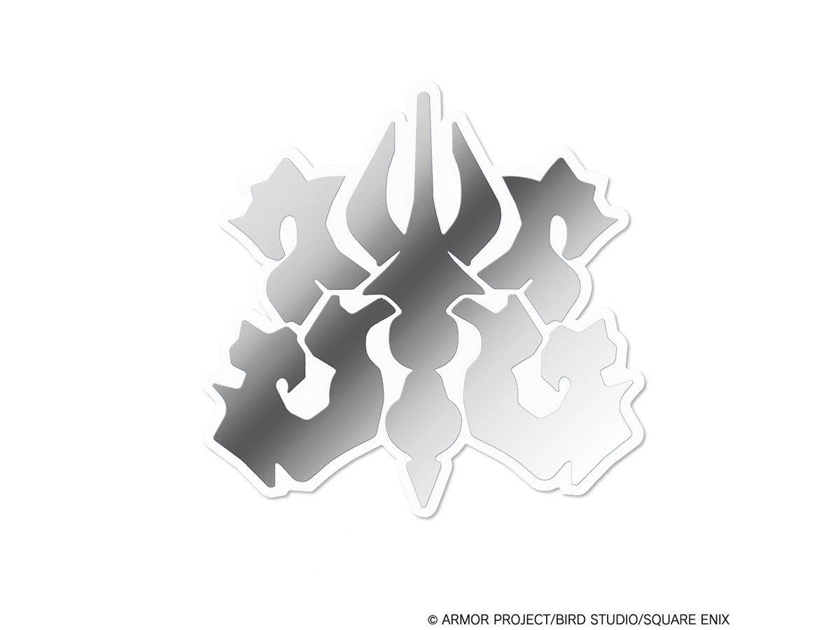 Dragon Quest VII Reimagined Metallic Die-Cut Sticker (Water Emblem)