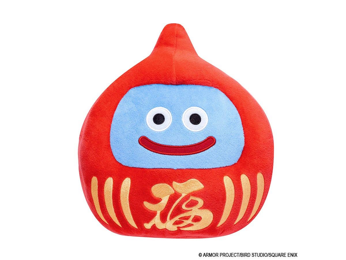 Dragon Quest: Smile Slime Plush Toy L - Daruma Slime Red