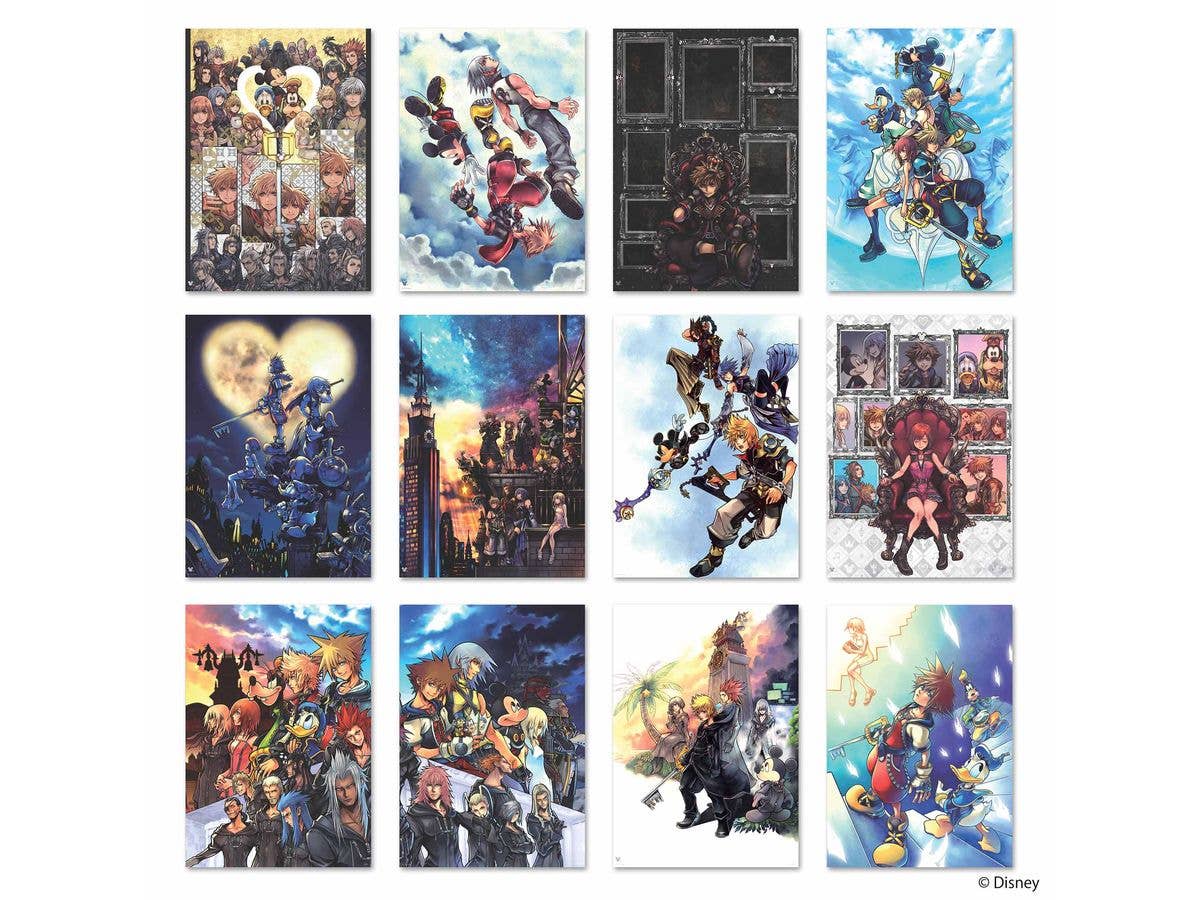 Kingdom Hearts: Mini Clear Poster Collection 1 Box 12Pcs